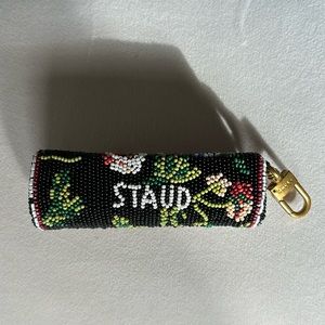 STAUD beaded lipstick holder